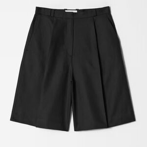 & Other Stories Black Bermuda Shorts